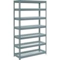 Global Equipment Extra Heavy Duty Shelving 48"W x 18"D x 84"H With 7 Shelves, Wire Deck, Gry 717427